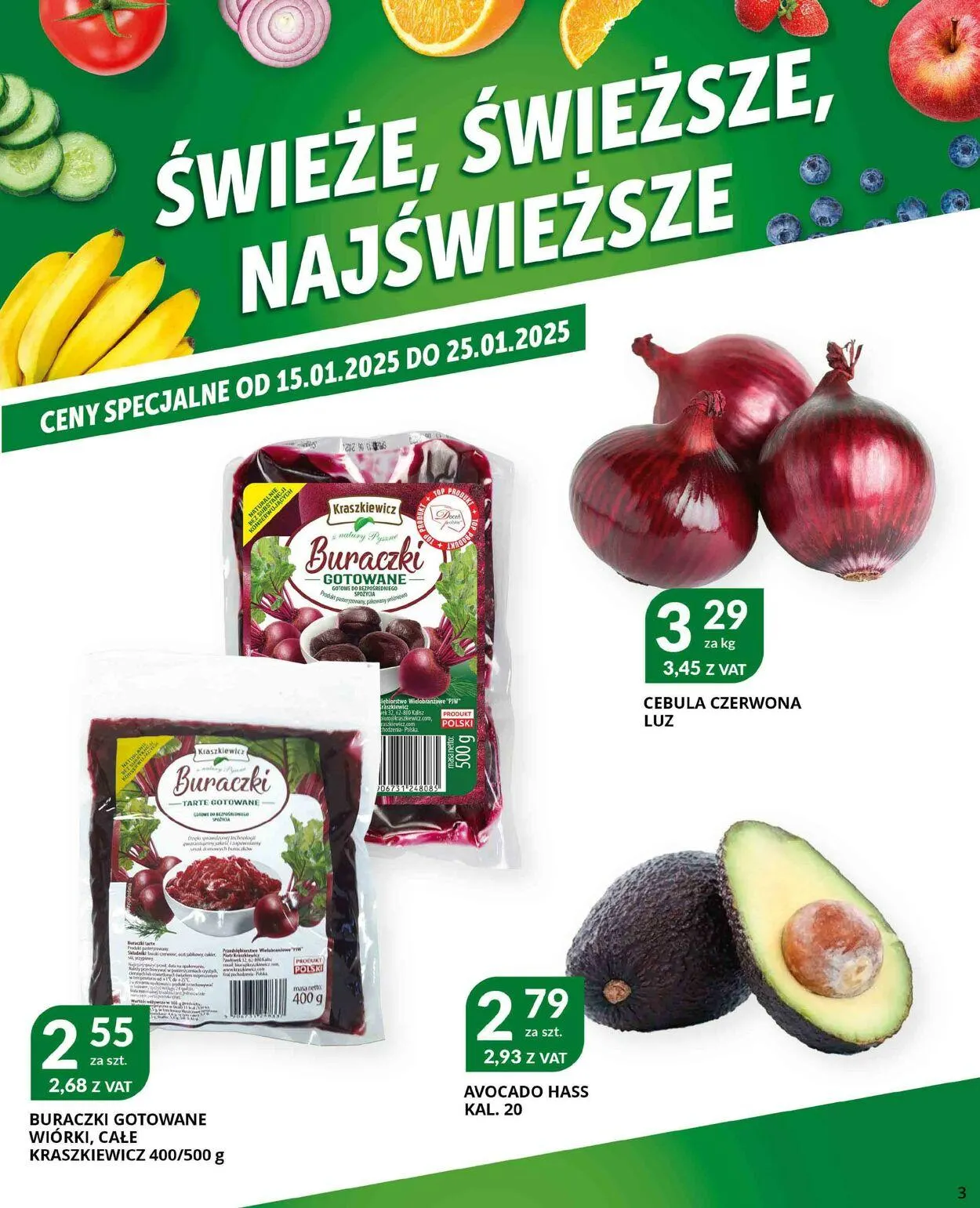 Gazetka Eurocash Aktualna gazetka od 7 stycznia do 26 stycznia 2025 - Strona 3