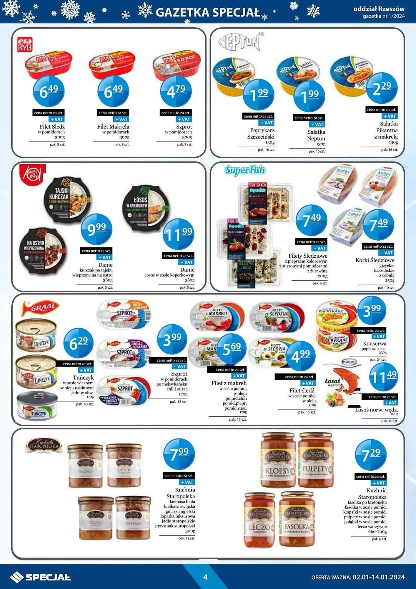 Gazetka Specjał gazetka od 2 stycznia do 14 stycznia 2024 - Strona 4
