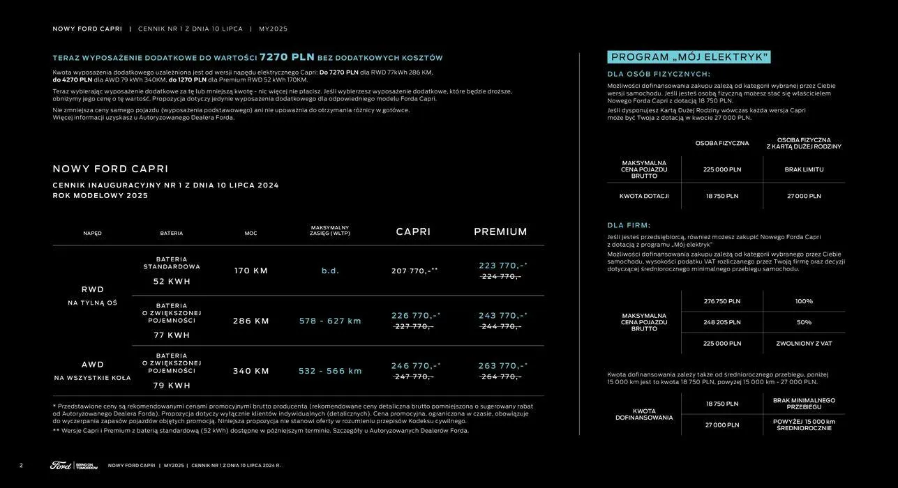 Gazetka NEW ALL-ELECTRIC CAPRI od 19 lipca do 19 lipca 2025 - Strona 2