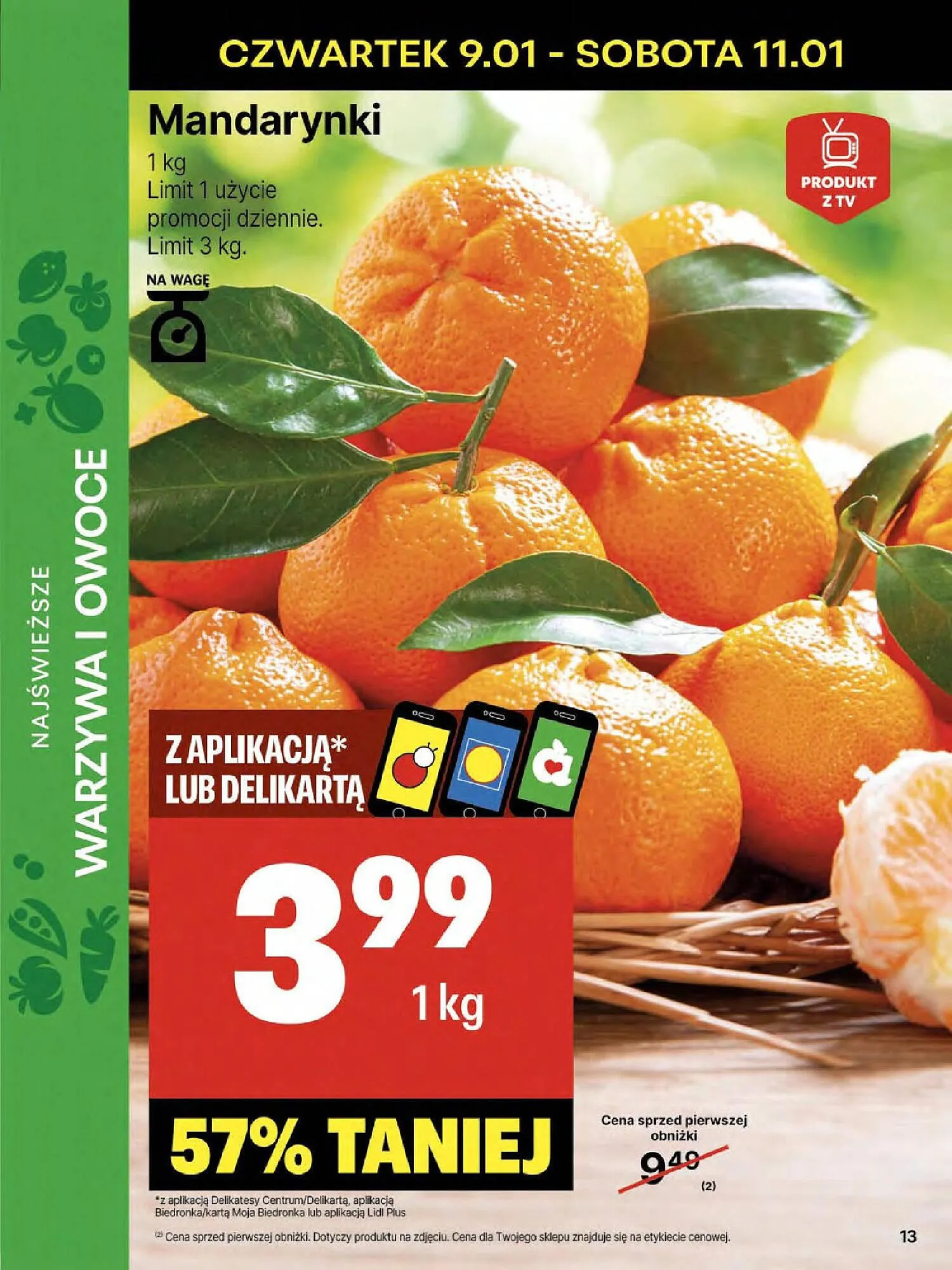 Gazetka Delikatesy Centrum gazetka od 9 stycznia do 15 stycznia 2025 - Strona 13