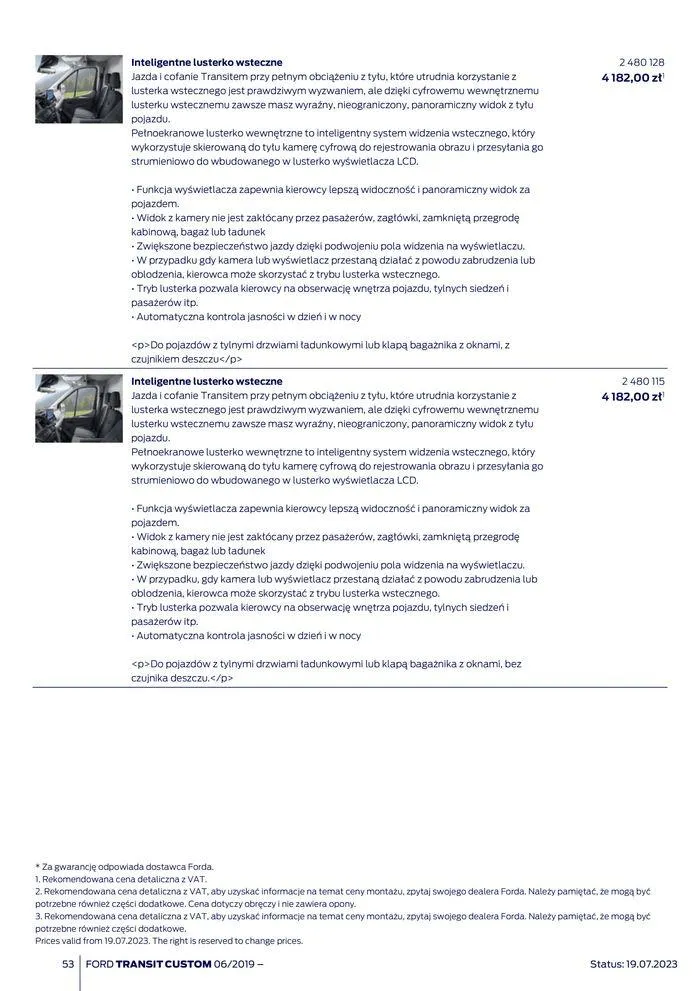 Gazetka NOWY FORD TRANSIT CUSTOM od 16 kwietnia do 16 kwietnia 2025 - Strona 53