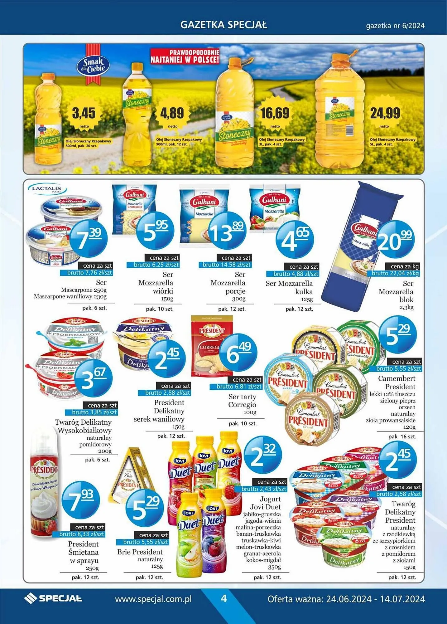 Gazetka Specjał gazetka od 24 czerwca do 14 lipca 2024 - Strona 4