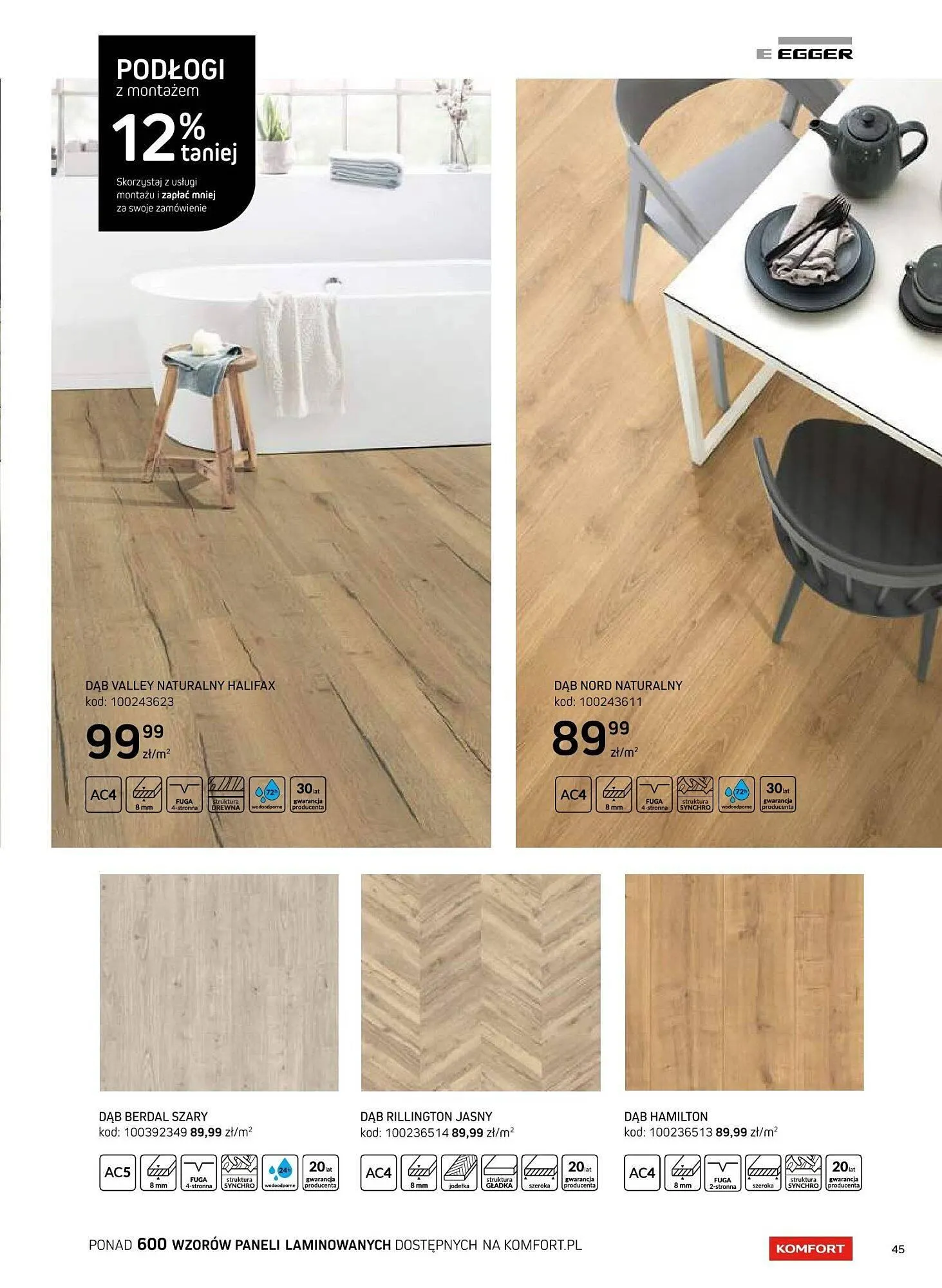 Gazetka Komfort gazetka od 16 sierpnia do 31 grudnia 2025 - Strona 45