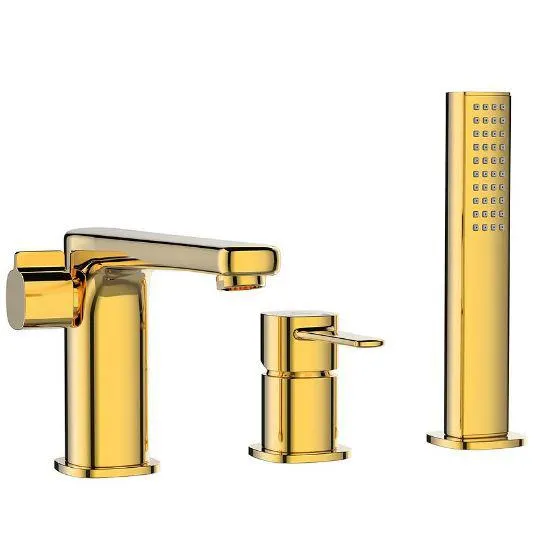 Bateria nawannowa 3-otworowa trend złota