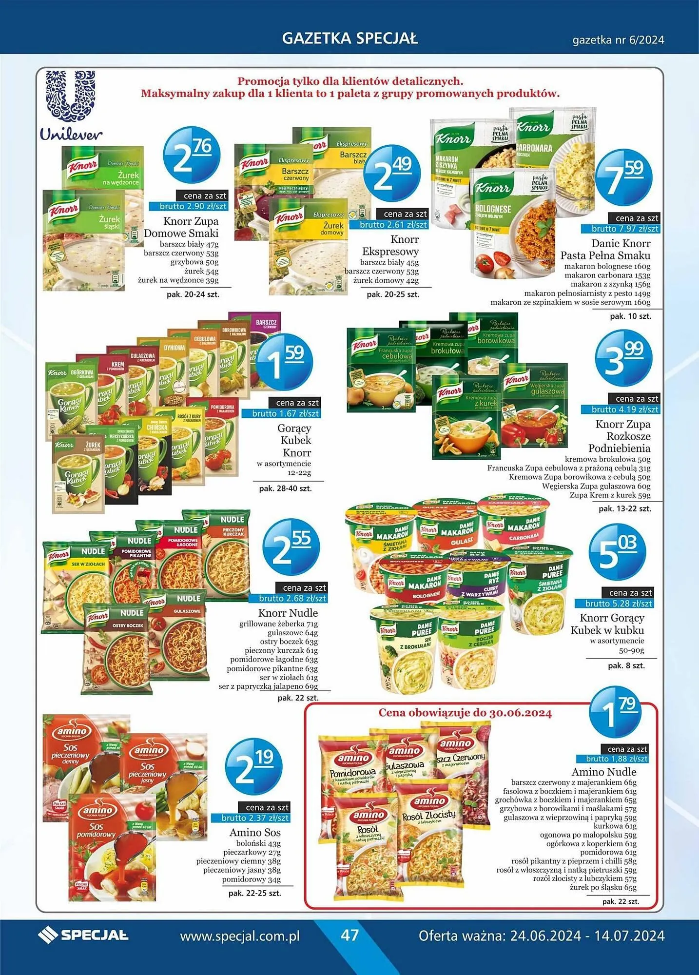 Gazetka Specjał gazetka od 24 czerwca do 14 lipca 2024 - Strona 47