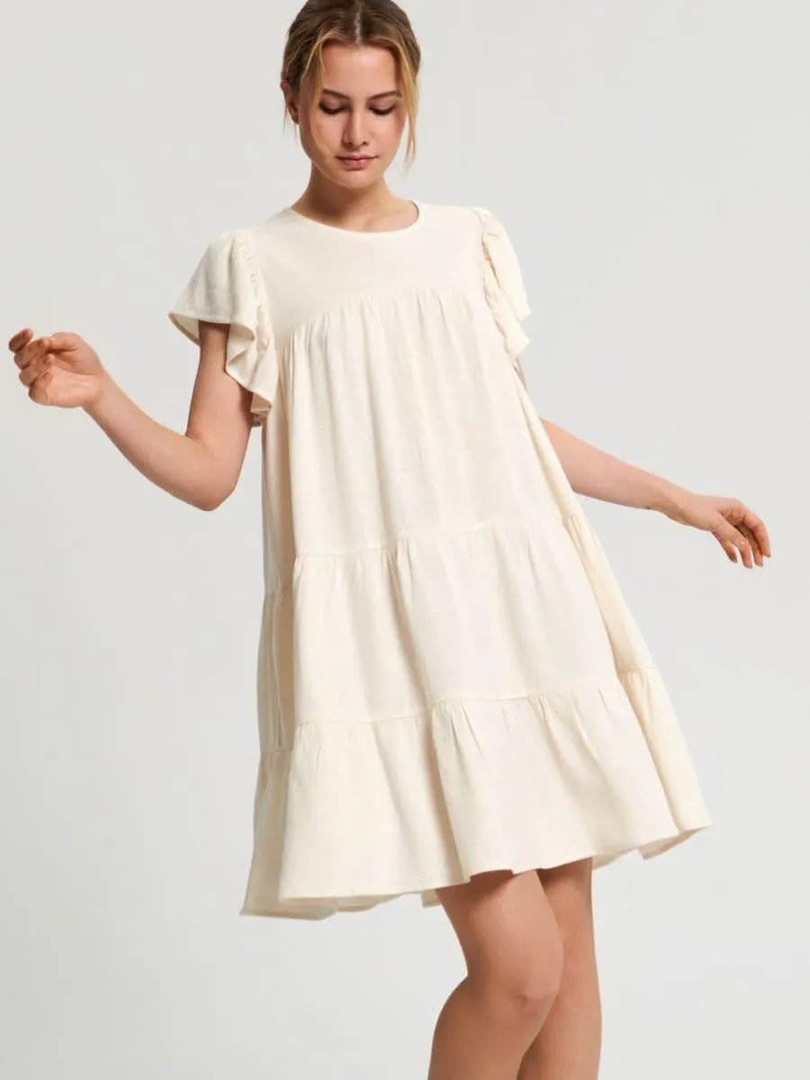 Sukienka mini z falbanami