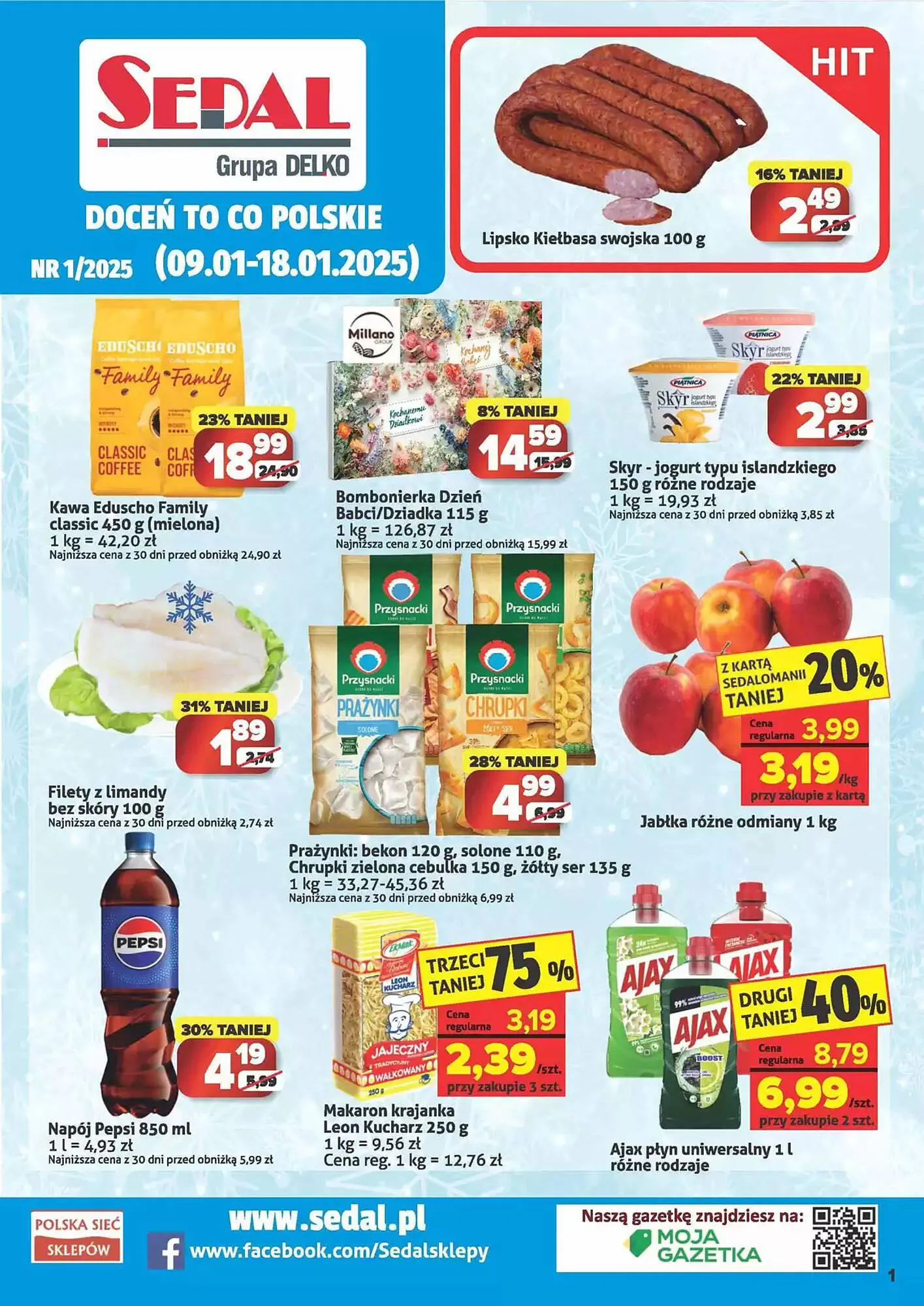Gazetka Sedal gazetka od 9 stycznia do 18 stycznia 2025 - Strona 1