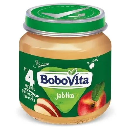 BOBOVITA JABŁKA PO 4 MIESIĄCU 125 G 0.125 kg