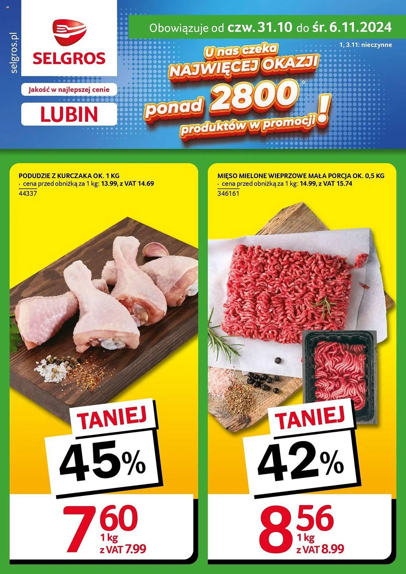Gazetka Selgros gazetka od 31 października do 6 listopada 2024 - Strona 1