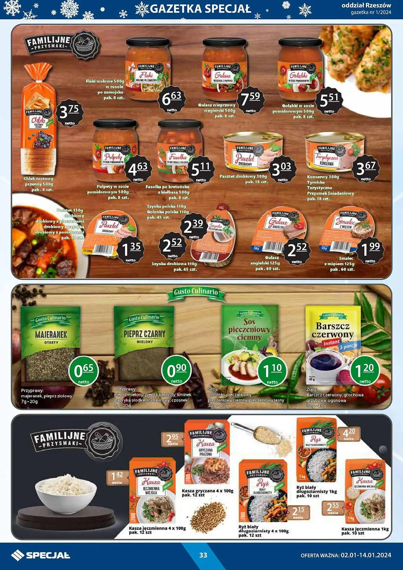 Gazetka Specjał gazetka od 2 stycznia do 14 stycznia 2024 - Strona 33