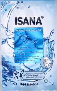 ISANA, Hydro Booster , maseczka do twarzy, w płachcie, odświeża i nawilża