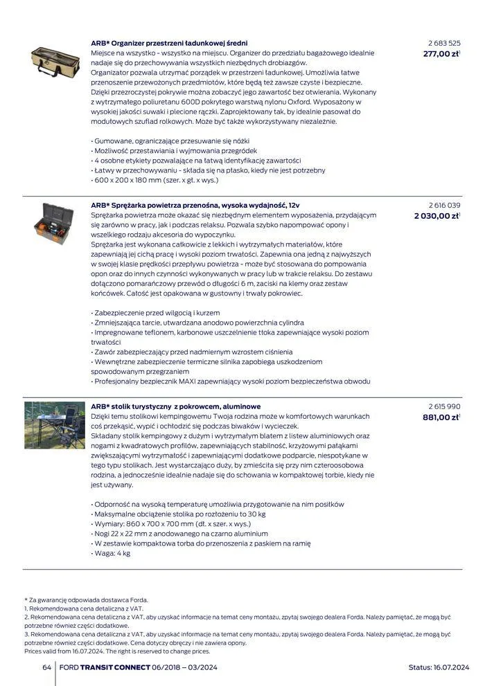 Gazetka FORD TRANSIT CONNECT od 3 sierpnia do 3 sierpnia 2025 - Strona 64