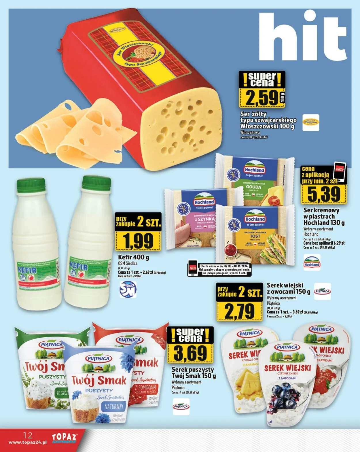 Gazetka Topaz Aktualna gazetka od 10 lipca do 24 lipca 2024 - Strona 12