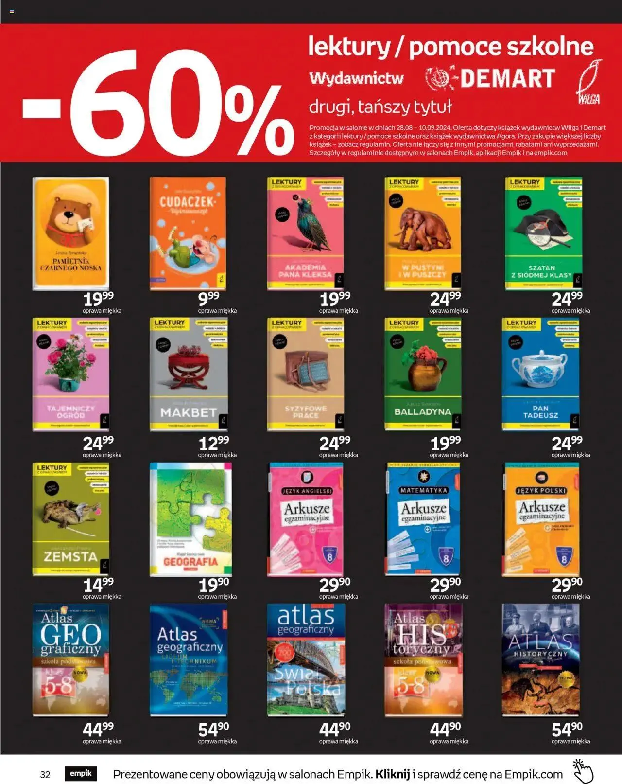 Gazetka Empik Gazetka od 11 września do 24 września 2024 - Strona 32