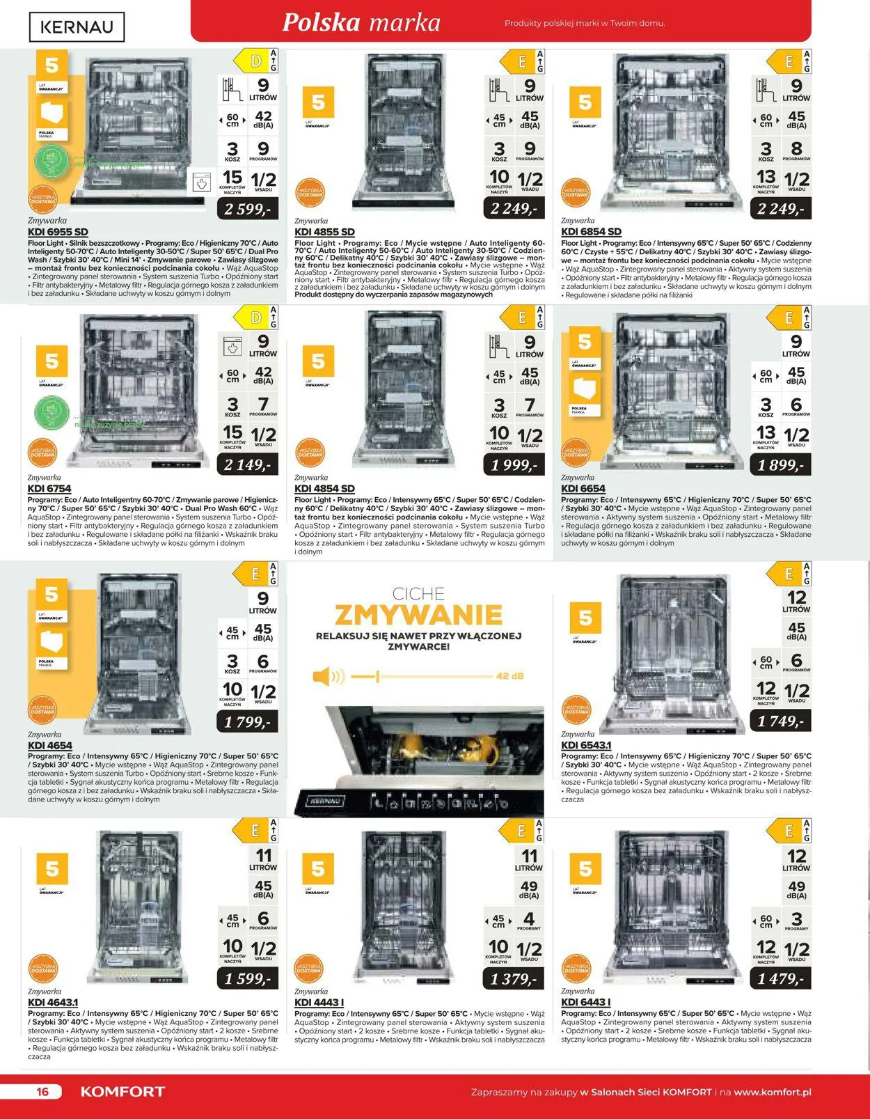 Gazetka Komfort Aktualna gazetka od 25 października do 31 stycznia 2024 - Strona 16