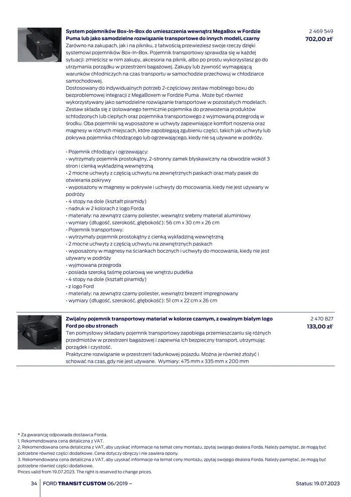Gazetka NOWY FORD TRANSIT CUSTOM od 16 kwietnia do 16 kwietnia 2025 - Strona 34