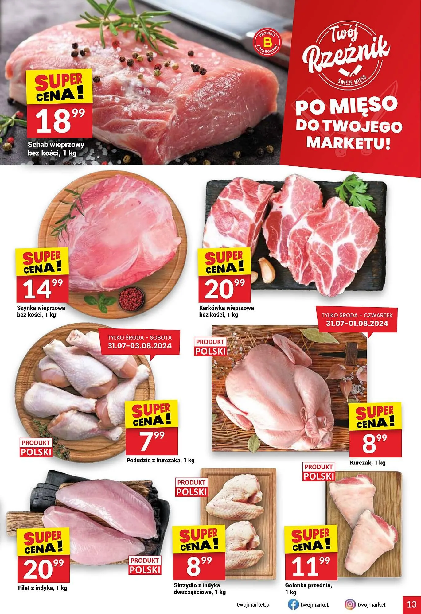 Gazetka Twój Market gazetka od 31 lipca do 6 sierpnia 2024 - Strona 13