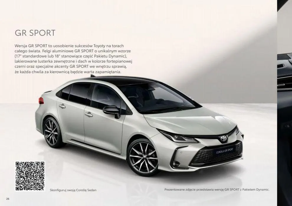 Gazetka Corolla Sedan 2023 od 22 maja do 22 maja 2024 - Strona 26