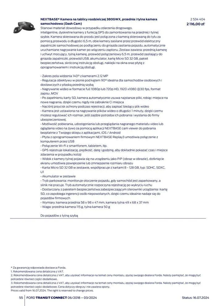 Gazetka FORD TRANSIT CONNECT od 3 sierpnia do 3 sierpnia 2025 - Strona 55