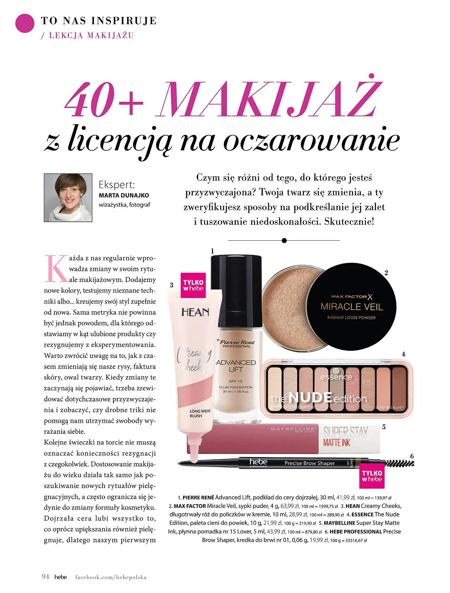 Gazetka Hebe gazetka od 1 marca do 30 kwietnia 2024 - Strona 94