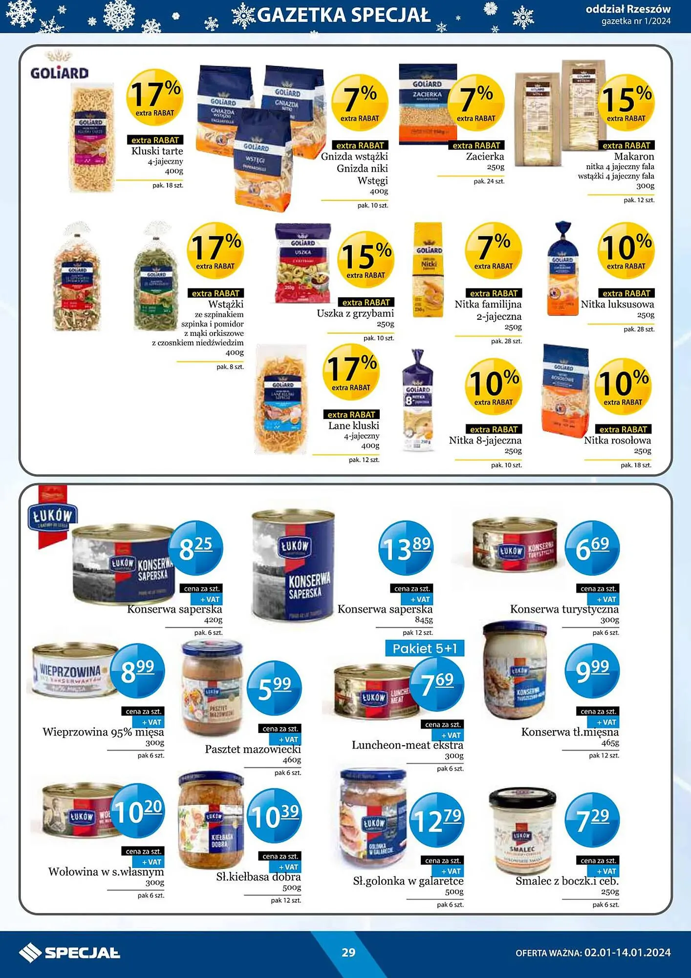 Gazetka Specjał gazetka od 2 stycznia do 14 stycznia 2024 - Strona 29