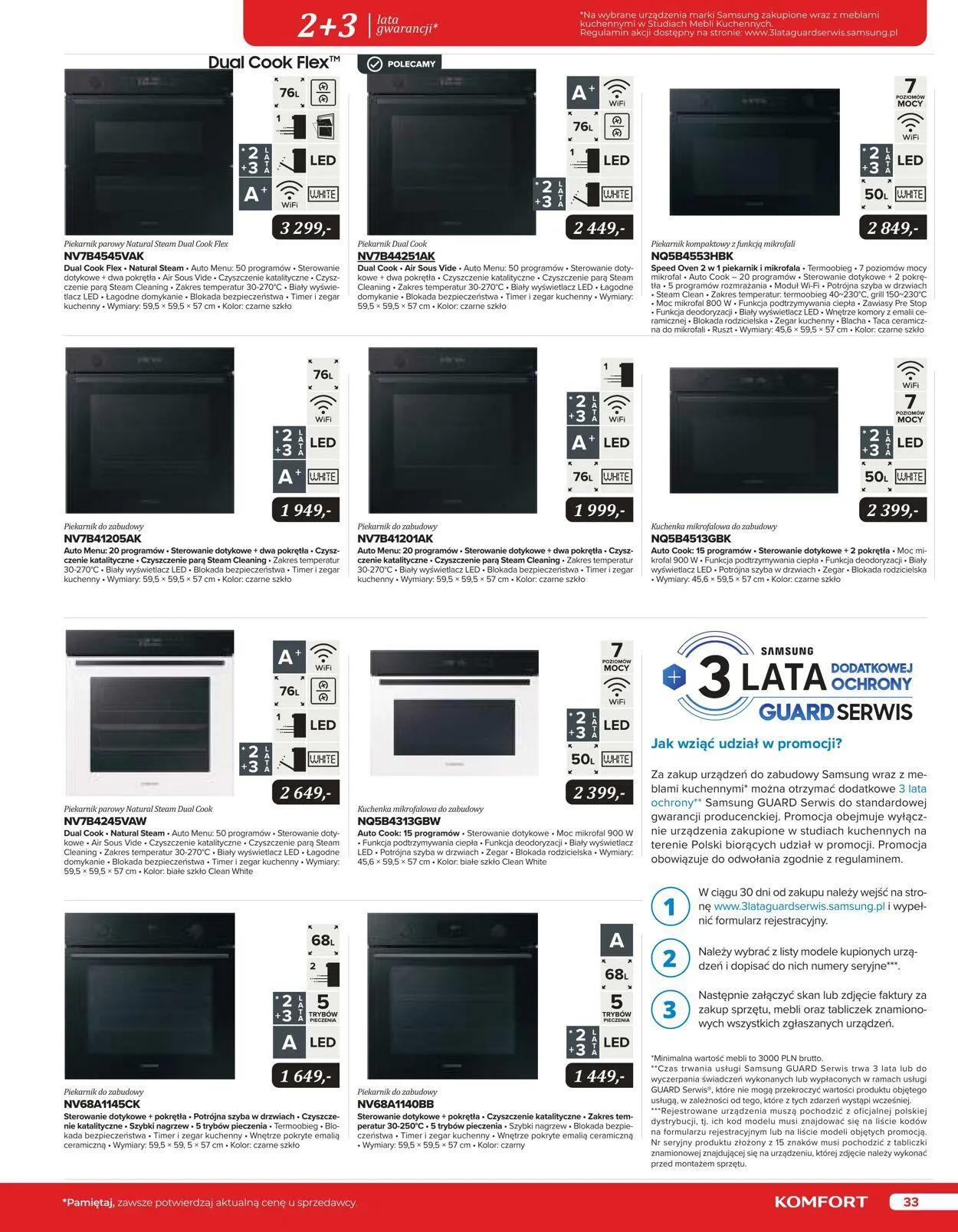 Gazetka Komfort Aktualna gazetka od 25 października do 31 stycznia 2024 - Strona 33