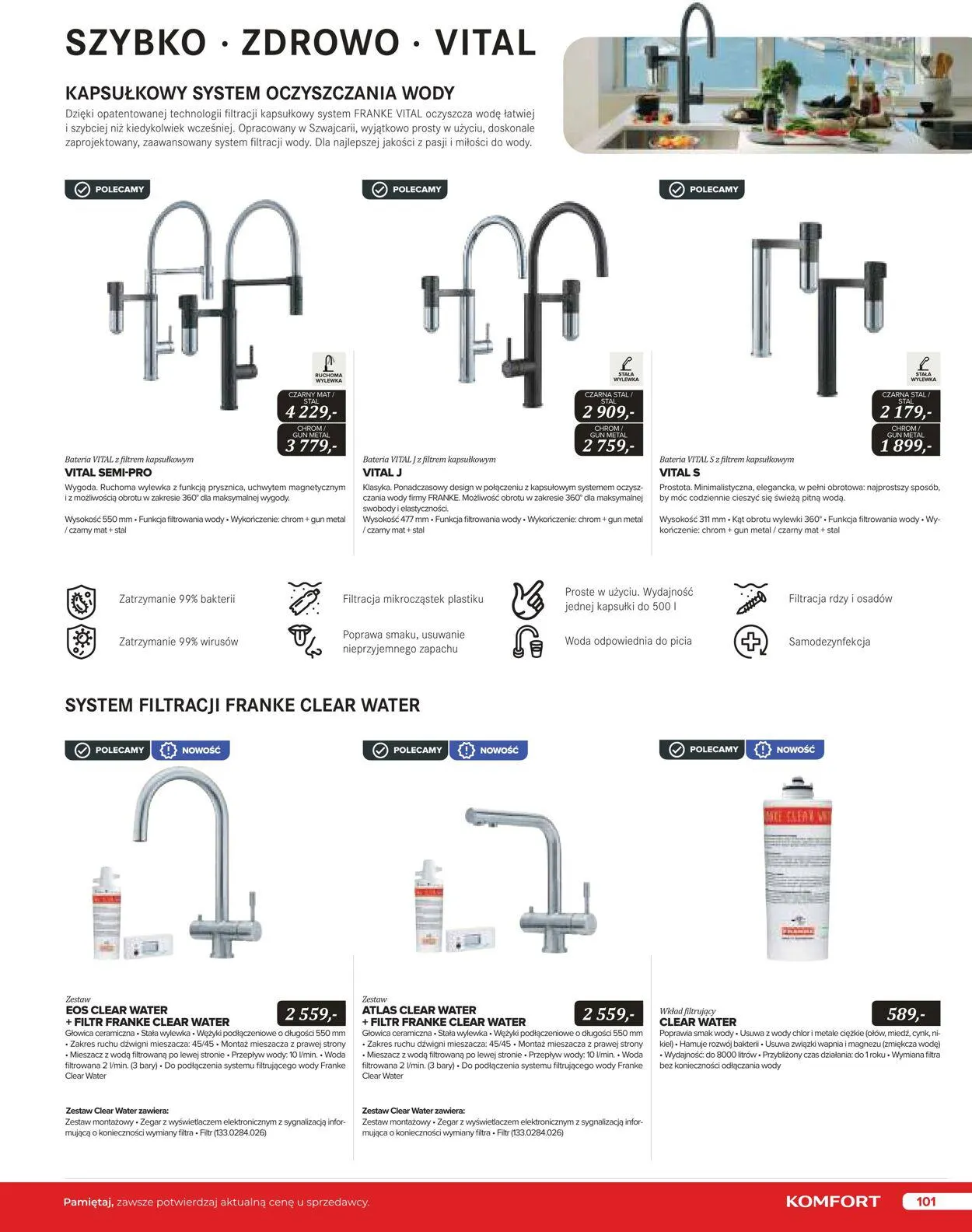 Gazetka Komfort Aktualna gazetka od 25 października do 31 stycznia 2024 - Strona 100
