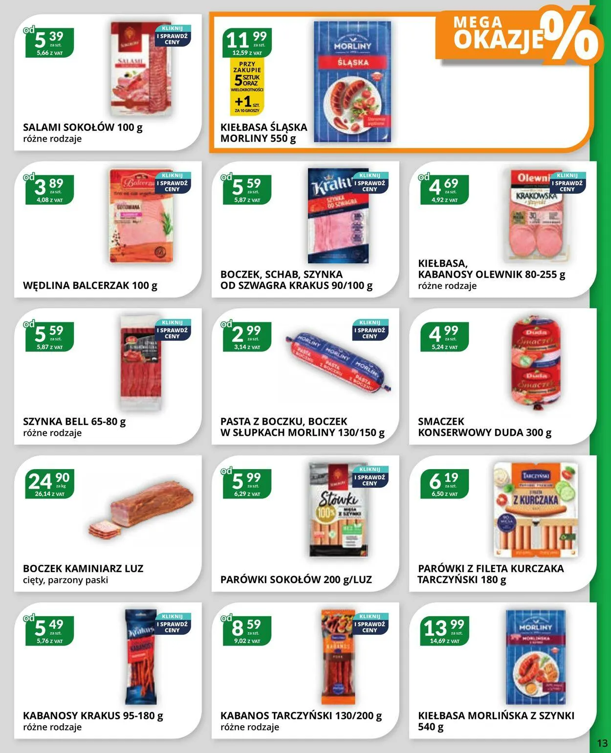 Gazetka Eurocash Aktualna gazetka od 7 stycznia do 26 stycznia 2025 - Strona 13