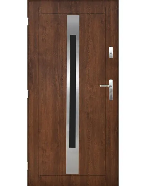 Drzwi zewnętrzne Kair orzech 90 lewe kpl PANTOR