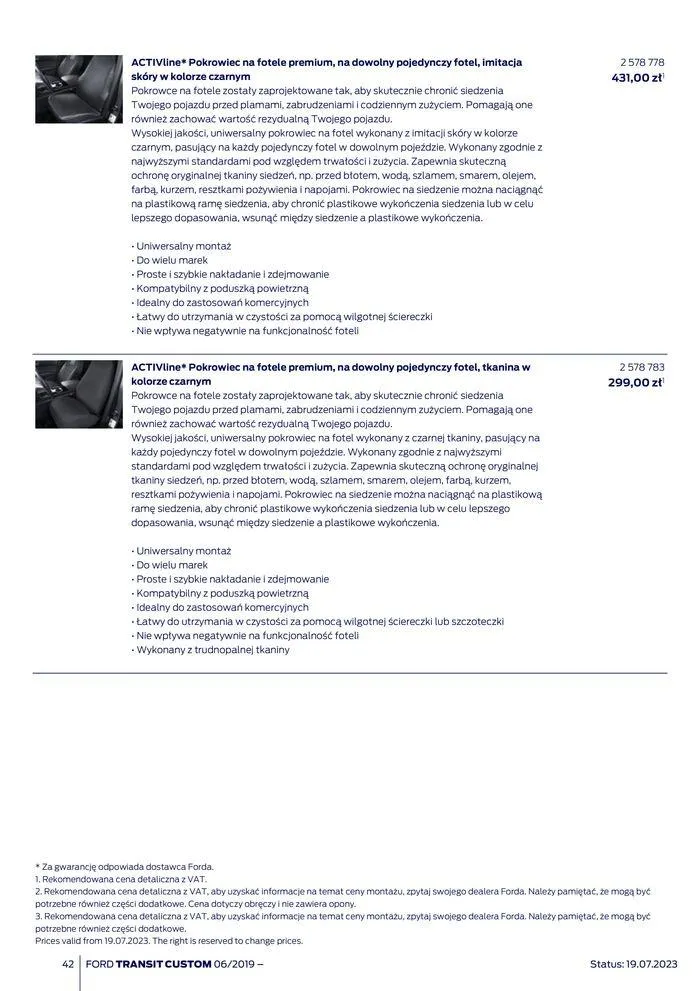 Gazetka NOWY FORD TRANSIT CUSTOM od 16 kwietnia do 16 kwietnia 2025 - Strona 42