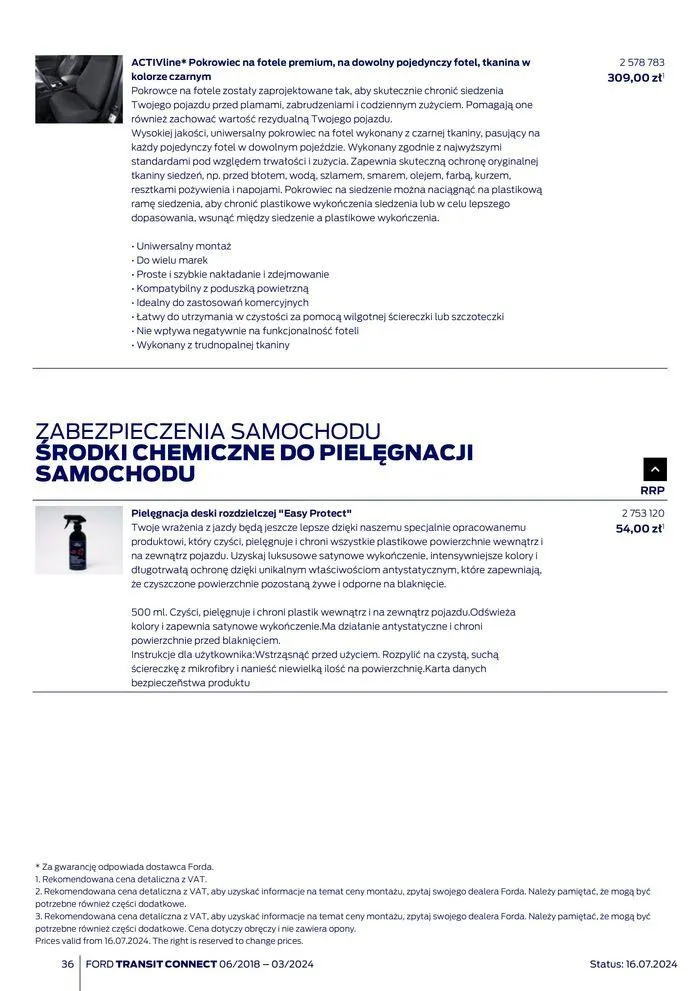 Gazetka FORD TRANSIT CONNECT od 3 sierpnia do 3 sierpnia 2025 - Strona 36