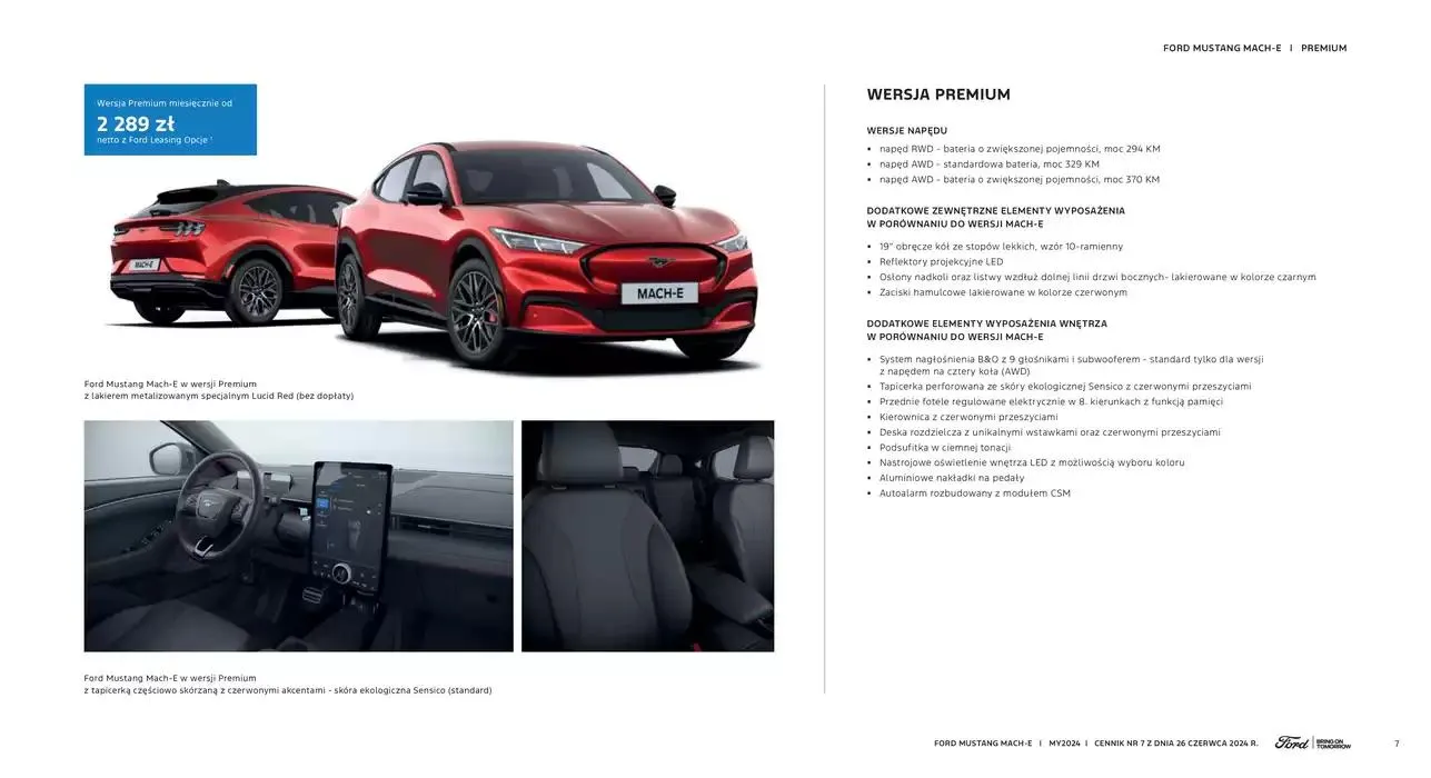Gazetka MUSTANG MACH-E od 6 listopada do 6 listopada 2025 - Strona 7