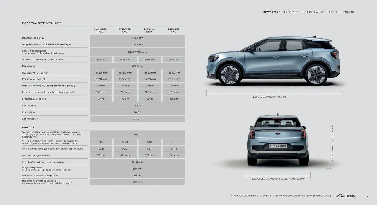 Gazetka NOWY FORD EXPLORER od 16 kwietnia do 16 kwietnia 2025 - Strona 21