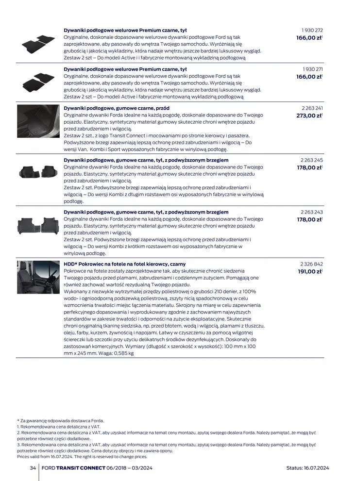 Gazetka FORD TRANSIT CONNECT od 3 sierpnia do 3 sierpnia 2025 - Strona 34