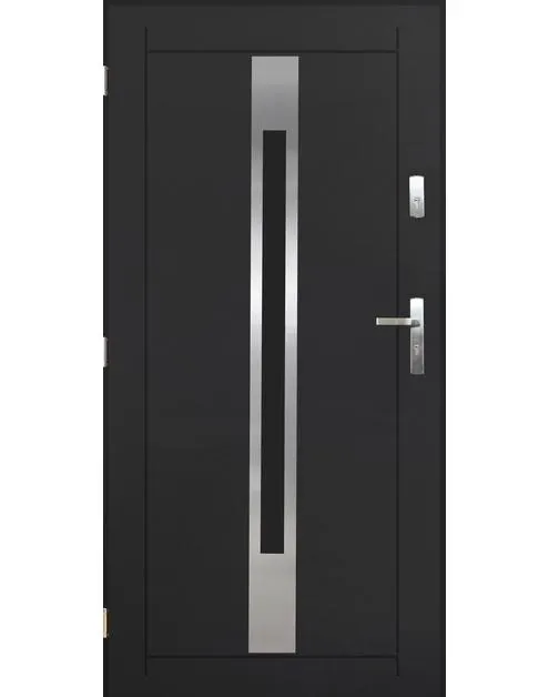 Drzwi zewnętrzne Kair antracyt 80 lewe kpl PANTOR