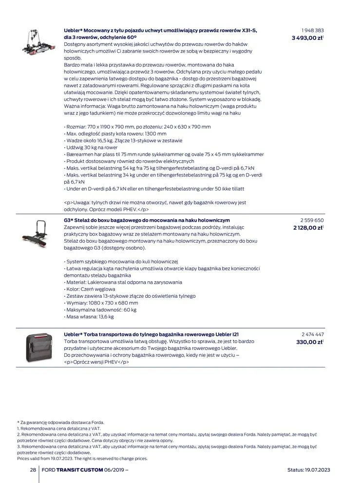 Gazetka NOWY FORD TRANSIT CUSTOM od 16 kwietnia do 16 kwietnia 2025 - Strona 28