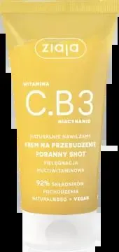 ZIAJA, Naturalnie Nawilżamy , krem do twarzy na przebudzenie, Wit.C.B3, Poranny shot