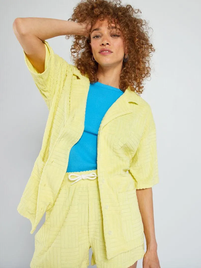 Chemise en éponge - jaune