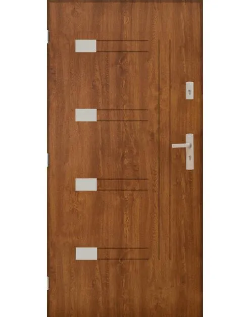 Drzwi zewnętrzne oakland złoty dąb 90l kpl SPUTNIK
