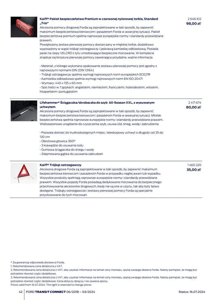 Gazetka FORD TRANSIT CONNECT od 3 sierpnia do 3 sierpnia 2025 - Strona 42