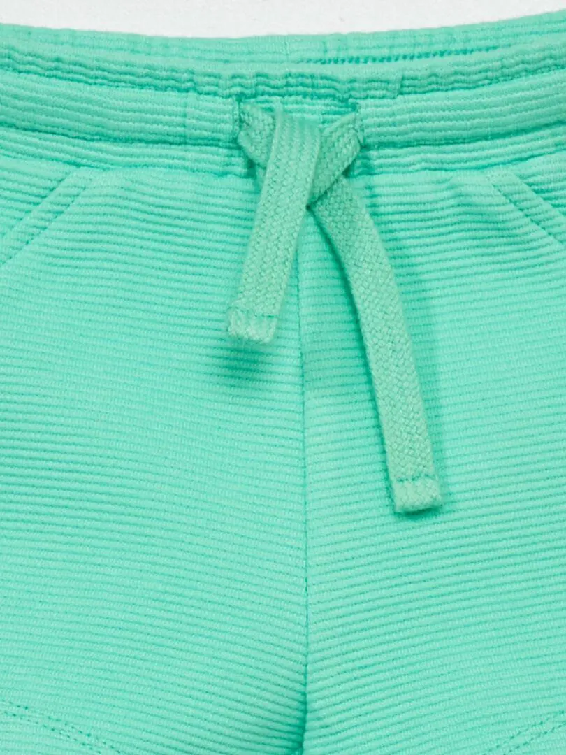 Short en maille ottoman - Vert