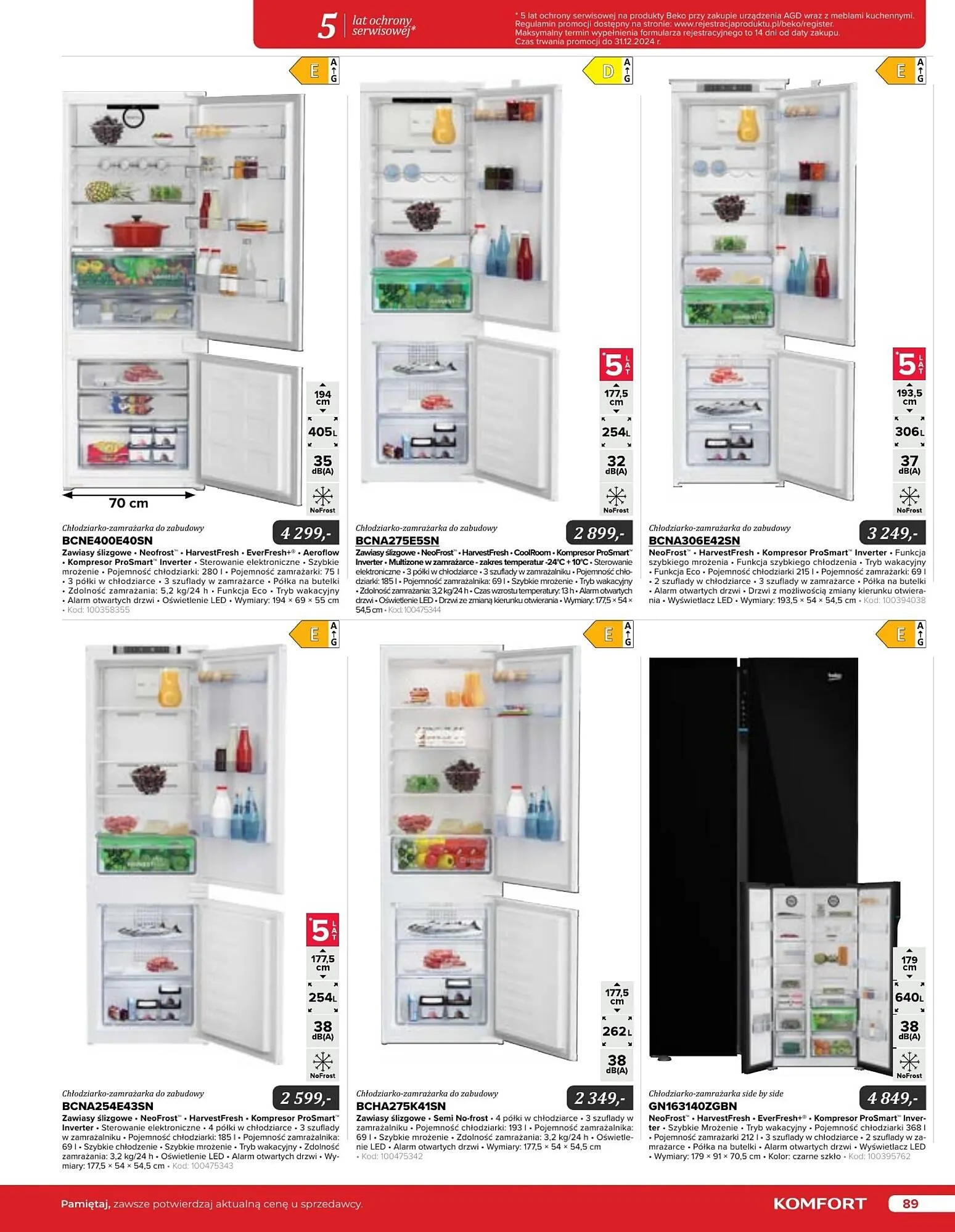 Gazetka Komfort gazetka od 11 września do 31 grudnia 2024 - Strona 89