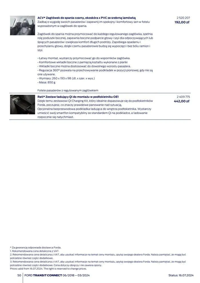 Gazetka FORD TRANSIT CONNECT od 3 sierpnia do 3 sierpnia 2025 - Strona 50