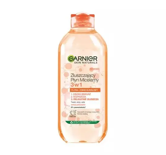 GARNIER SKIN NATURALS ZŁUSZCZAJĄCY PŁYN MICELARNY 3W1 400ML