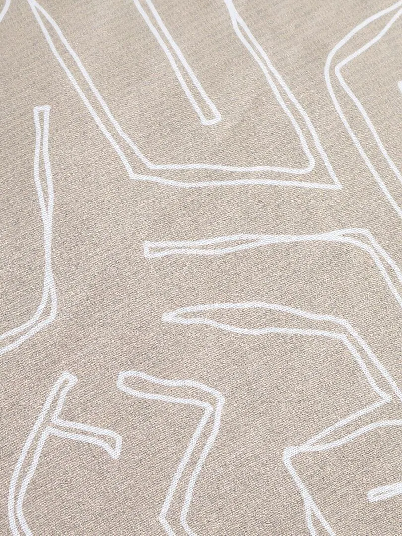 Parure de lit - 2 personnes - beige