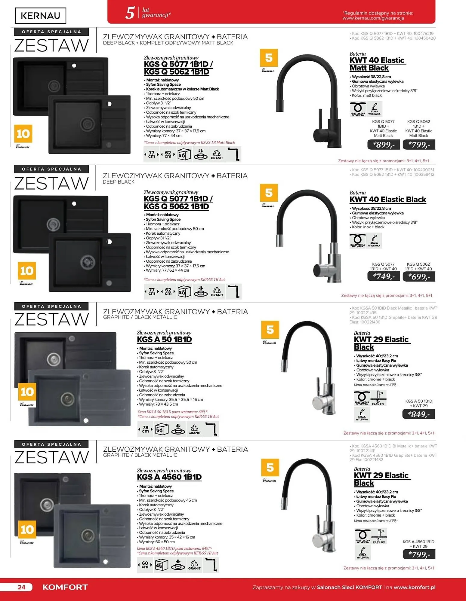 Gazetka Komfort gazetka od 11 września do 31 grudnia 2024 - Strona 24