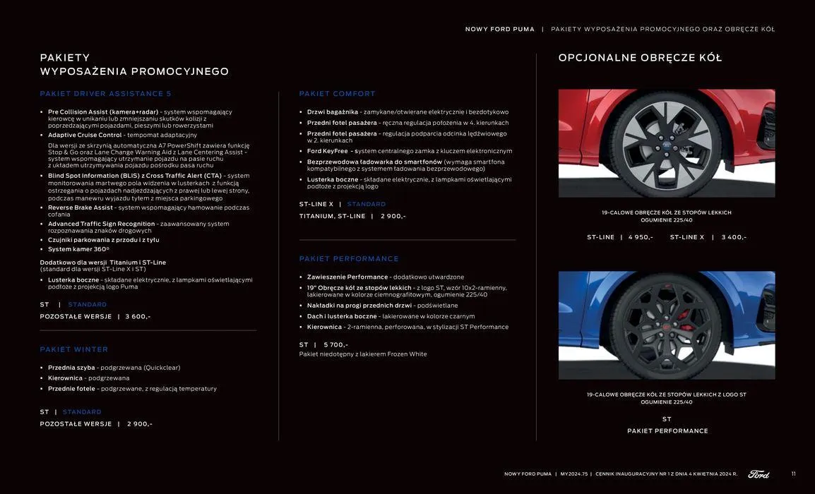 Gazetka NOWY FORD PUMA od 16 kwietnia do 16 kwietnia 2025 - Strona 11