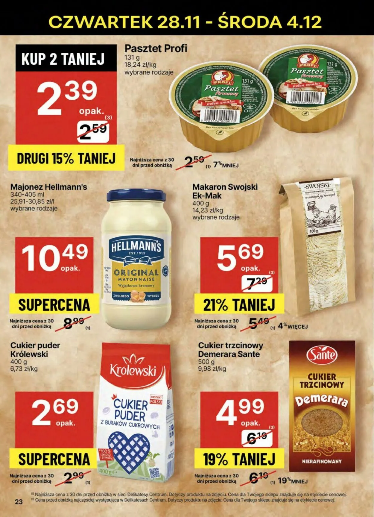 Gazetka Delikatesy Centrum Aktualna gazetka od 28 listopada do 4 grudnia 2024 - Strona 23
