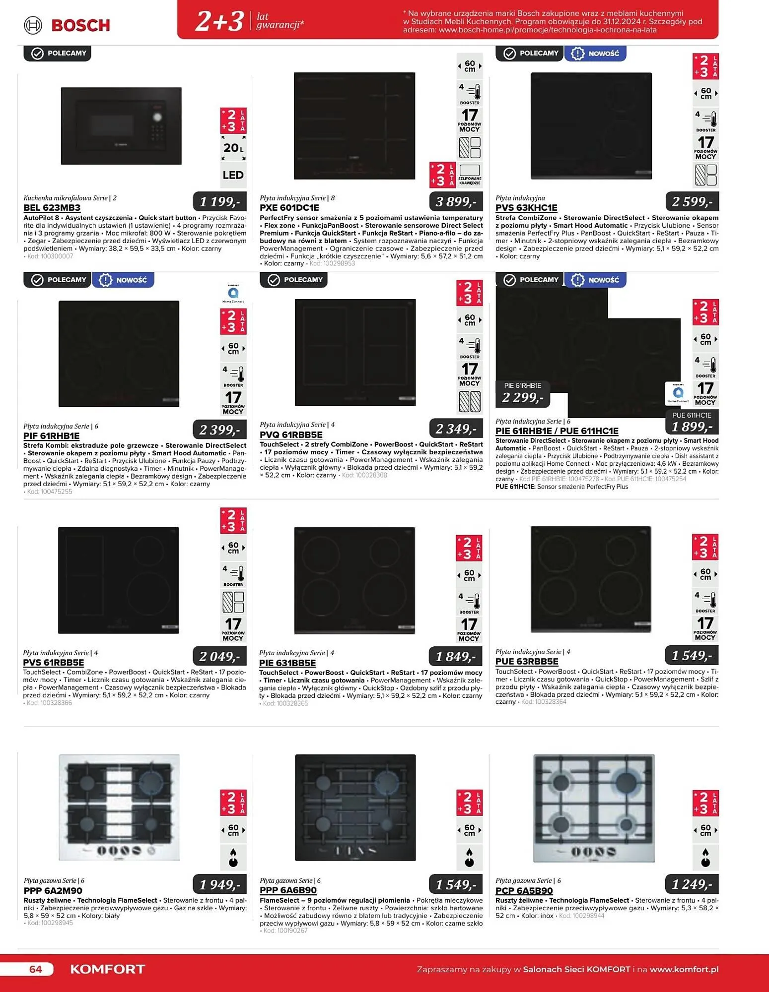 Gazetka Komfort gazetka od 11 września do 31 grudnia 2024 - Strona 64