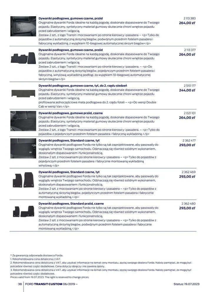 Gazetka NOWY FORD TRANSIT CUSTOM od 16 kwietnia do 16 kwietnia 2025 - Strona 38